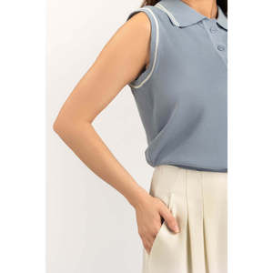Camiseta Larga de Punto con Spandex Antiarrugas para Mujer, con Bolsillos, Cómoda, Transpirable, OEM/ODM, Marca Privada, Estilo Casual - Product Image 4