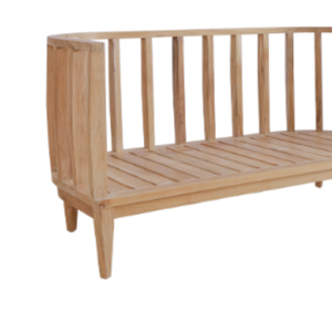 Sofá Doble de Diseño Minimalista con Cojines Suaves y Estructura de Madera de Teca para Sala de Estar y Decoración del Hogar - Product Image 6