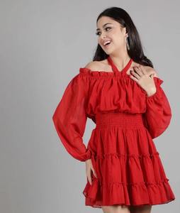 Vestido bohemio de algodón indio hecho a mano, elegante, corto, regalo de boda, traje nupcial personalizado, ropa cómoda de verano, suministro ODM - Product Image 4