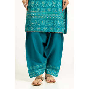 Ensemble de costume brodé 3 pièces IUSTKSD-2004 Summer Lawn Sequence - Product Image 4