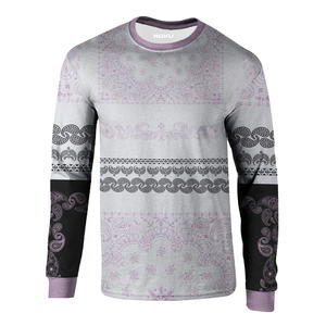 OEM/ODM 100% Cotton <b>Men's</b> Long Sleeve Crew Neck T-<b>Shirt</b> Casual Wear with Custom Logo Factory Wholesale - Product Image 1