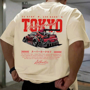 Camiseta personalizada de algodón suave con estampado de hojaldre para hombre, logotipo OEM ODM posicionado, antiarrugas, absorbe la humedad, ecológica, lista para usar - Product Image 3