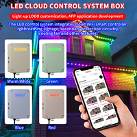 Control inteligente rgbw led pixel led luces navideñas ucs7604 1,02 W 4 wire 48V pixel LED Point lights