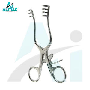 Instrumentos ortopédicos veterinarios ALMAC, retractor de retención automática, 3:4 dientes, 9,5 cm, 14cm, retractor de acero inoxidable, potencia Manual - Product Image 4