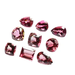 Wholesale Natural Tourmaline Pink Multi Shape Faceted Custom Size Ring Pendant Jewelry Bulk Loose Gemstone PINK Tourmaline