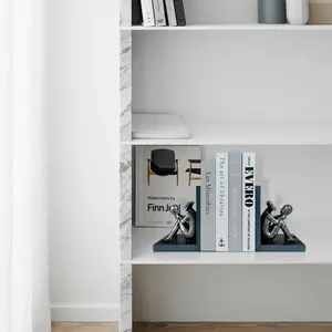 Support de livre réglable en aluminium pour bureau à domicile, robuste, plaqué or, figurine moderne 3D antique, table d'étude polie - Product Image 4