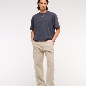 Camiseta de algodón de alta calidad Boxy Fit, camiseta de gran tamaño de peso pesado, camiseta recortada con estampado personalizado para hombres - Product Image 3