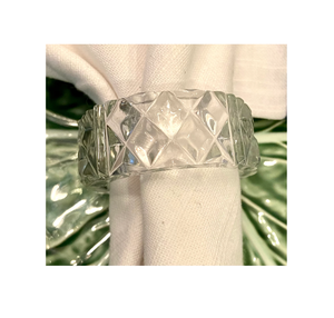 Acrylique diamant rond de serviette porte-serviette en gros forme carrée articles de fête couleur blanche accessoires - Product Image 2