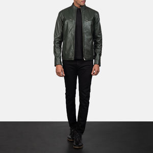 Vestes en cuir de mouton pour hommes, design personnalisé OEM, tendance 2026, prix de gros, prêtes à être expédiées - Product Image 2