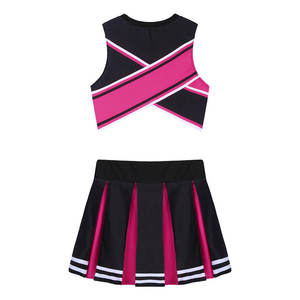 Costume de pom-pom girl Polyester Spandex Performance uniforme pour filles compétitions d'équipe et tenues de danse de pom-pom girl - Product Image 5
