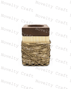 Wooden with Metal Color Code Mubkhar Wood Metal <b>Bukhoor</b> <b>Burner</b> Wood for Ramadan Gift Incense <b>Burner</b> Mubkhar - Product Image 3