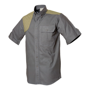 Chemise de tir en plein air respirante personnalisée 100% coton pour hommes, séchage rapide, légère, évacuation de l'humidité, performance sportive, entraînement - Product Image 3