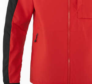 Vestes coupe-vent de sport de créateur, fabriquées en usine, avec services OEM, en toile de nylon à fermeture éclair, coupe ample, pour l'entraînement - Product Image 4