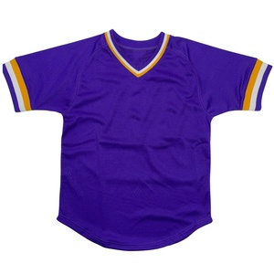 Jersey de béisbol de poliéster sublimado de hermandad con bordado de sarga de aparejos para unisex - Product Image 1