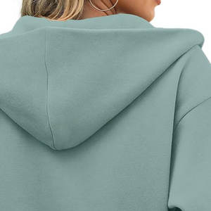 Sudadera con capucha para mujer, ropa de calle informal, figuras de hombros caídos, sudaderas con capucha ecológicas transpirables, sudaderas con capucha de punto para mujer - Product Image 5