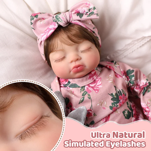 Muñeca Bebé Reborn Babeside Tobey de 17 Pulgadas, con Extremidades de Vinilo, Cuerpo de Tela Suave, Muñeca Bebé Reborn Dormida - Product Image 4