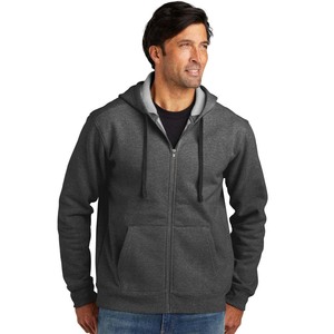 Sweat-shirt à capuche zippé doublé en polaire pour homme Vestes cardigan coupe régulière - Product Image 3