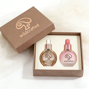 Boîte cadeau de luxe en carton <span class=keywords><strong>avec</strong></span> couvercle et base, emballage <span class=keywords><strong>personnalisé</strong></span> pour flacon de sérum cosmétique en <span class=keywords><strong>verre</strong></span>, boîte supérieure et inférieure <span class=keywords><strong>avec</strong></span> inserts en EVA - Product Image 1