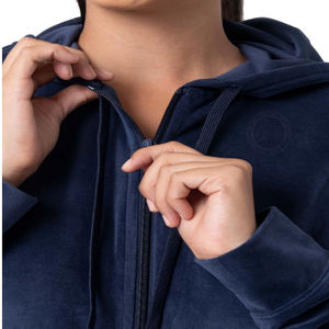 ชุดวอร์มผ้ากำมะหยี่คุณภาพสูงสำหรับผู้หญิงชุดวอร์มผ้ากำมะหยี่ปักโลโก้ได้ตามต้องการ - Product Image 3