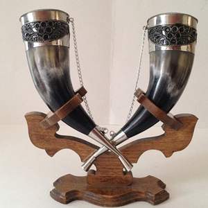 8 Artisanat maison Buffalo Mug Corne Rasage Bol Mousser Rasage Savon Tasse Bols Tasse à boire Fabriqué en Inde - Product Image 6