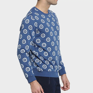 เสื้อสเวตเชิ้ตคอกลมพิมพ์ลายสำหรับผู้ชาย ผ้าฝ้ายพรีเมียม สไตล์ลำลอง สำหรับฤดูหนาว สตรีทแวร์ ใส่ได้ทุกวัน เสื้อสเวตเชิ้ตผู้ชาย - Product Image 5