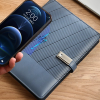 Bloc-notes de luxe avec chargeur sans fil multifonction, batterie externe 8000 mAh avec stylo, cadeau d'entreprise