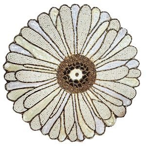 Meilleur napperon décoratif à thème avec vaisselle arrondie en perles de verre napperon pour les fêtes et autres fonctions Thème conçu - Product Image 1