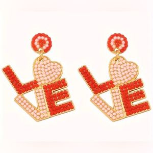 Haute qualité élégant travail manuel ABC Design Dangle Drop perlé broderie boucles d'oreilles luxe Premium et exclusif à la mode pour fille - Product Image 2