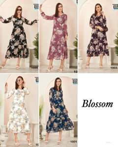 เดรสวันพีชลายดอกไม้สวยๆมีรายละเอียดที่ยอดเยี่ยมเหมาะสำหรับใส่ตอนกลางวันและตอนเย็น - Product Image 4