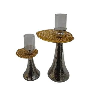 Bougeoirs en métal de qualité supérieure avec conception personnalisée pour accessoires de décoration de mariage décor à la maison décor de table - Product Image 1