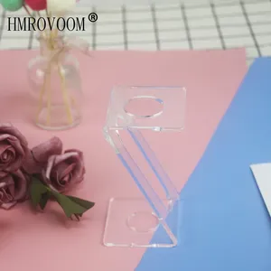 Clear Acrylic <b>Ice</b> <b>Cream</b> Cone Organizer Rack Custom Shape Display Stand Perfect for Elegant Wedding and Party Dessert Tables - Product Image 3