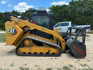 Chargeuse compacte sur chenilles Cat 299D3 XE 110HP d'occasion en bon état, chargeuse sur chenilles à déplacement latéral à haut débit, équipement de construction avec broyeur forestier - Product Image 2
