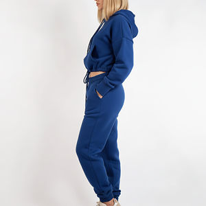 ชุดวอร์มผู้หญิง สตรีทแวร์ ผ้าฝ้าย 100% น้ำหนัก 450 กรัม แบบสั่งทำพิเศษ เสื้อฮู้ดดี้ทรงหลวม กางเกงขายาวทรงหลวม ระบายอากาศได้ดี เหมาะสำหรับฤดูหนาว - Product Image 3