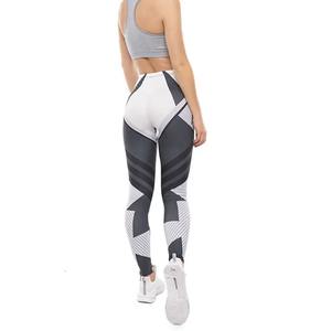 Superbe qualité Legging femme gris foncé 100% coton impression Fitness Leggings dernière mode taille haute femme Leggings pantalons de Yoga - Product Image 6