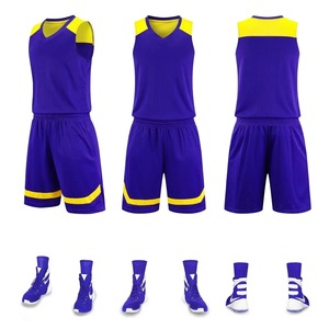 Ropa de baloncesto, uniforme de baloncesto para niños, Kit de entrenamiento con bolsillos de doble cara, número impreso, ropa de pelota para adultos masculinos - Product Image 2