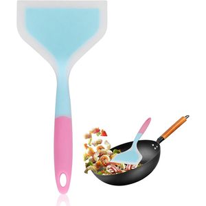 Spatule chauffante en silicone à tête orange à large ouverture tourneur flexible pour crêpes aliments frits ustensile de cuisine essentiel pour la cuisine à domicile - Product Image 4