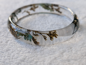 Brazalete de Resina Gruesa Ecológico Personalizable de Alta Calidad, Joyería Coleccionable de Arte Tradicional Hecha a Mano Elegante - Product Image 4