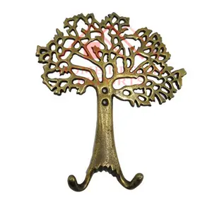 Brass Antique Tree of Life Wall Hook for Bedroom and Bathroom 2022 Premium Quality Metal Aluminium Wall Mounted Coat Hook