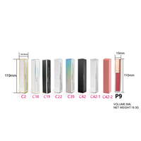 Gloss à lèvres imperméable, marque privée, gloss à lèvres multicolores, contenant de gloss à lèvres longue durée, rouge à lèvres avec couvercle doré
