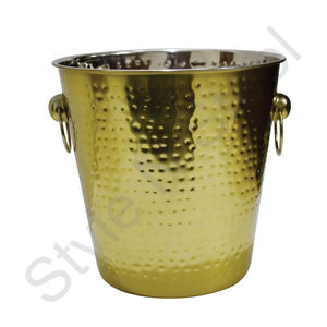 Cubo de vino al por mayor soporte de mesa dorado con asas de fácil agarre para cubo de champán enfriador de vino con soporte precios bajos - Product Image 1