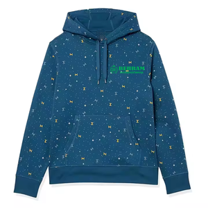 Sudadera con Capucha Personalizada con Lavado Ácido, Diseño de Serigrafía, 100% Algodón Orgánico de Alta Calidad, Sudadera Unisex Extra Grande para Hombre, Ropa Urbana con Estilo - Product Image 3