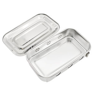 Plateau chirurgical en acier inoxydable réutilisable pour instruments dentaires avec couvercle, plateau creux de haute qualité pour la vente en gros B2B - Product Image 6