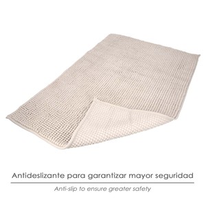 Tappetino da Bagno in Poliestere Chenille 50x80 cm Marrone. - Product Image 3