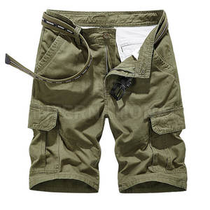 Pantalones cortos Cargo para hombre, Shorts de secado rápido con múltiples bolsillos, para exteriores, de verano - Product Image 1