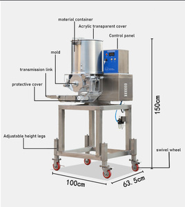 Máquina Automática Confiable para Formar Hamburguesas, Moldeadora de Carne, Moldes Personalizables Reemplazables, Larga Vida Útil, Menos Residuos - Product Image 1