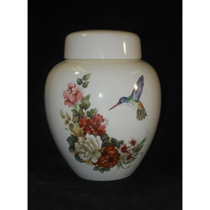 Urna de cremación de Metal de colibrí personalizada para cenizas humanas, urna conmemorativa para adultos, urnas decorativas con imagen para hombre y mujer - Product Image 1