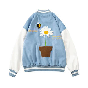 Chaqueta Universitaria Personalizada en Oferta, Producto Más Vendido con Cuello Alto, Logotipo Frontal, Tela de Lona, Chaqueta Universitaria para Adultos a Bajo Precio - Product Image 6