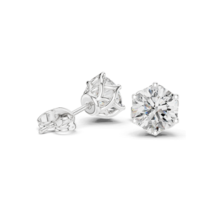 Boucles d'oreilles en diamant de laboratoire 2 CT pour femmes, clarté VVS-VS EF, or 18KT, 14KT, 10KT et argent 925, or rose, or jaune, or blanc - Product Image 6