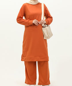 Dernier design personnalisé de vêtements de sport musulmans, vêtements de sport modestes, vêtements de sport traditionnels amples de couleur unie, vêtements de sport musulmans pour femmes avec logo - Product Image 6