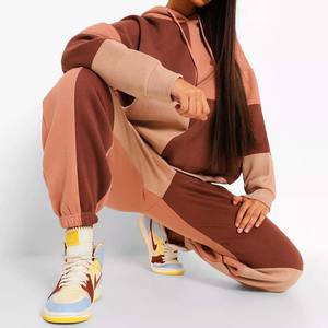 100% coton hommes lourds (340g) ensemble de survêtement d'hiver respirant col rond taille élastique 2 en 1 sportif - Product Image 3